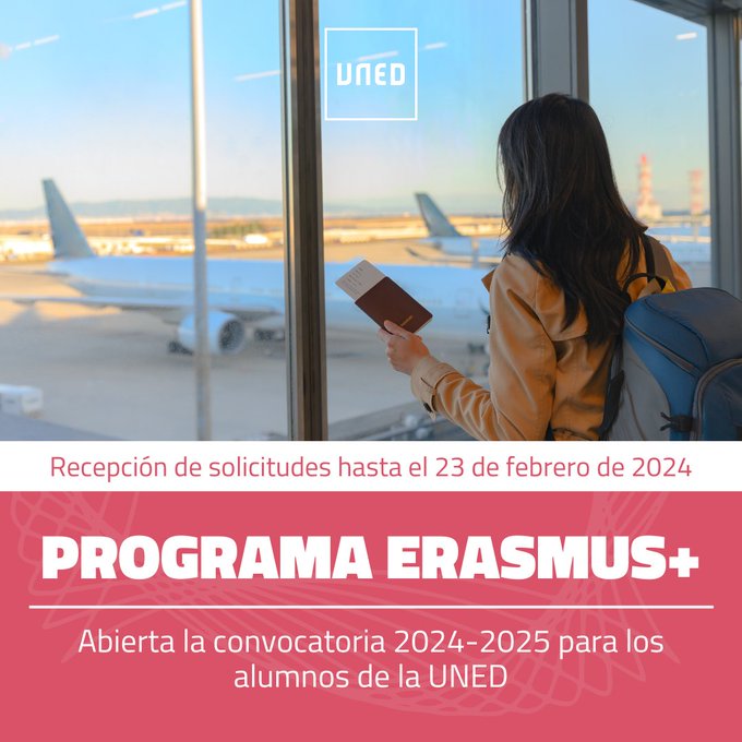 La UNED oferta 362 plazas para estudiantes Erasmus+ 2024-25 de Grado, Máster y Doctorado